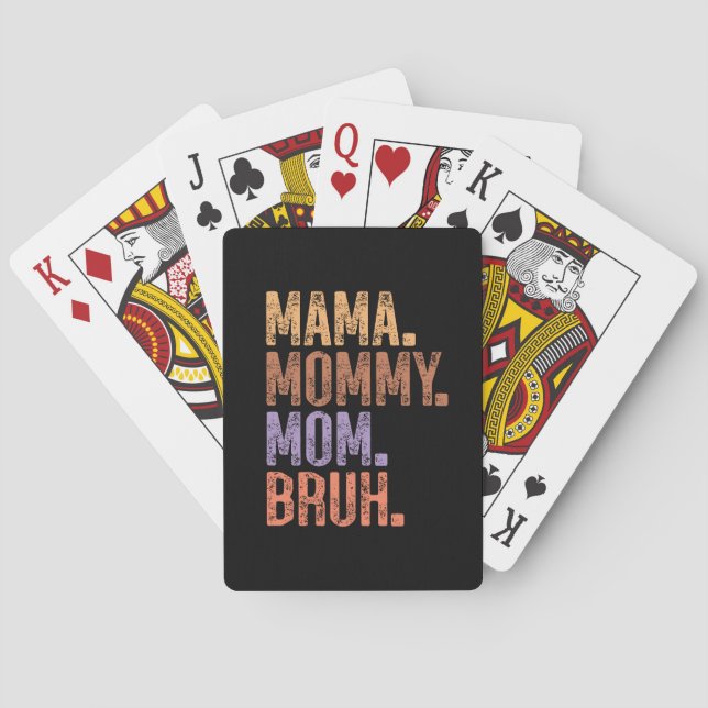 Jeu De Cartes Maman. Maman. Maman. Bruh (dos)