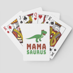 Jeu De Cartes Mamasaurus Dinosaur Tyrannosaurus Rex Fête des mèr