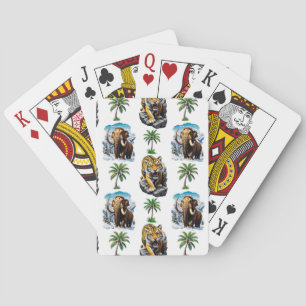 Jeu De Cartes Mammoth Sabertooth Tiger âge de glace Conception M
