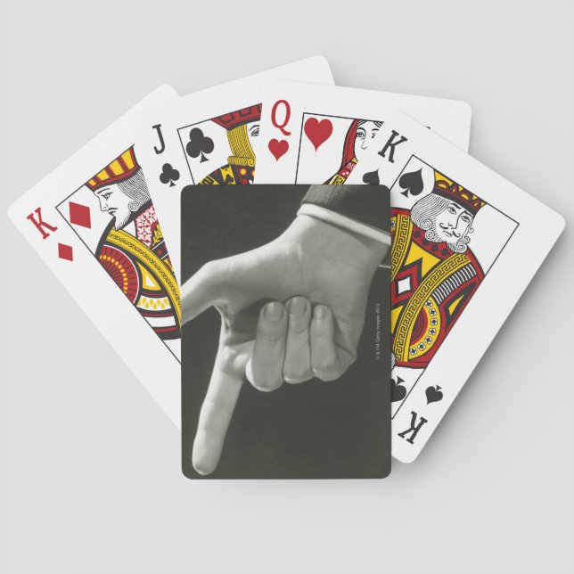 Jeu De Cartes Man Pointing (dos)