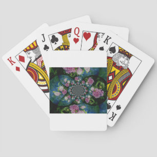 Jeu De Cartes Mandala aquarelle florale pivoine blanche rose