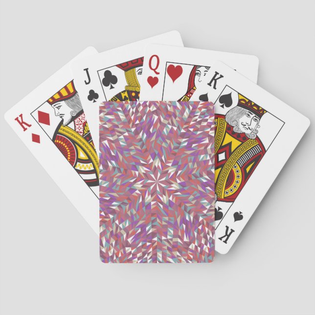 Jeu De Cartes Mandala moderne à faible densité de Poly (dos)