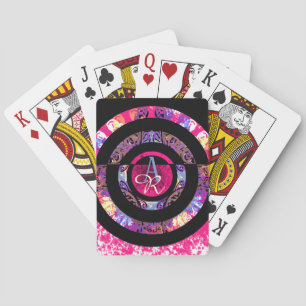 Jeu De Cartes Mandala moderne rose