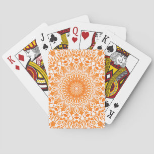 Jeu De Cartes Mandala Tribal Orange