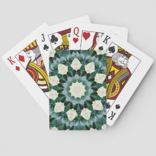 Jeu De Cartes Mandala vert de Sacramento et bleu céruléen