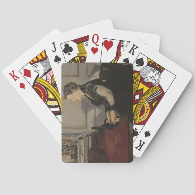 Jeu De Cartes Manet | Madame Manet au piano, 1868 (dos)