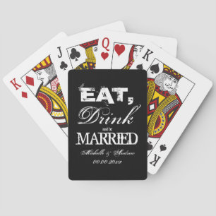 Jeu De Cartes Manger boire et être marié cadeaux de mariage