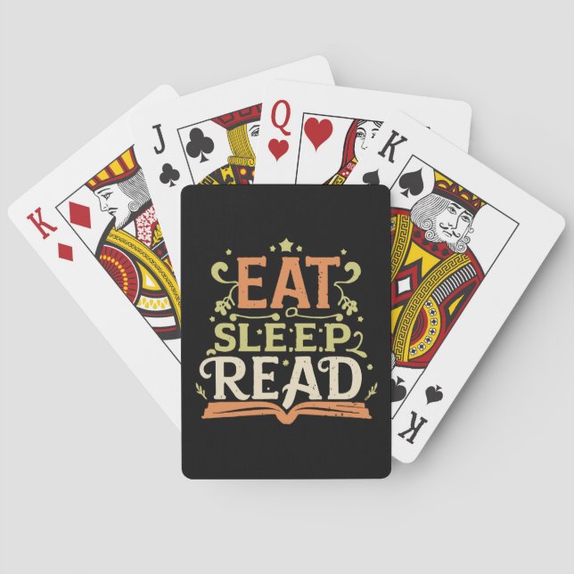 Jeu De Cartes Manger Dormir Lire, Lecture Amusante (dos)