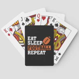 Jeu De Cartes Manger Football Dormir Répéter Incroyable Amour Fo
