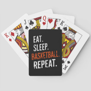 Jeu De Cartes Manger Sleep Basketball Répéter Retro Vintage