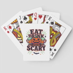 Jeu De Cartes Mangez Boire Et Soyez Effrayant Halloween Design C