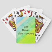 Mangez Boire Jouer aux cartes Canasta