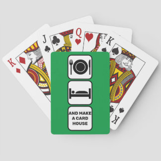 Jeu De Cartes Mangez, dormez et faites de la maison de cartes jo