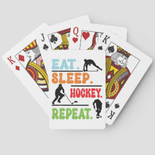 Jeu De Cartes Mangez le sommeil du hockey sur glace Répéter