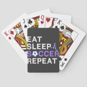 Jeu De Cartes Mangez Sleep Football Répéter Chemise Cool Sport J