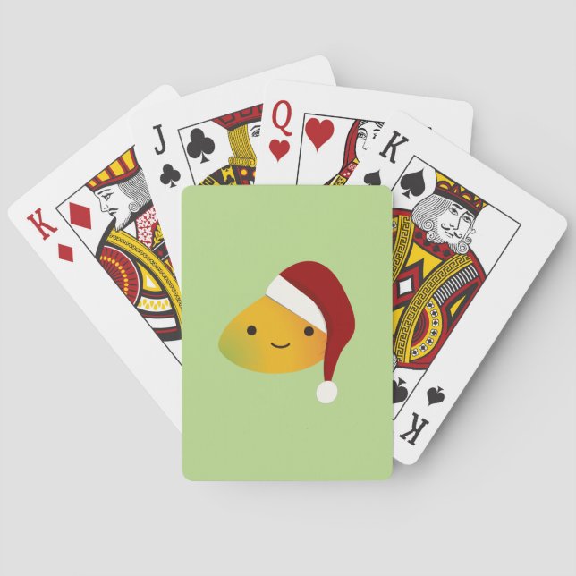 Jeu De Cartes Mango de Noël de Kawaii (dos)