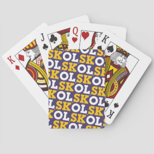 Jeu De Cartes Manuscrit de bloc cartes de jeu "SKOL" -