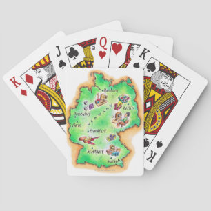 Jeu De Cartes Map of Germany