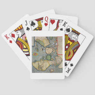 Jeu De Cartes Map of Northern Europe, from 'Civitates Orbis Terr