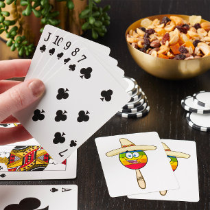 Jeu De Cartes Maraca avec Sombrero Fiesta Colorée