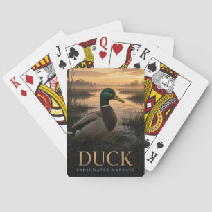 Jeu De Cartes Marais d'eau douce de canard faune ANIMAL
