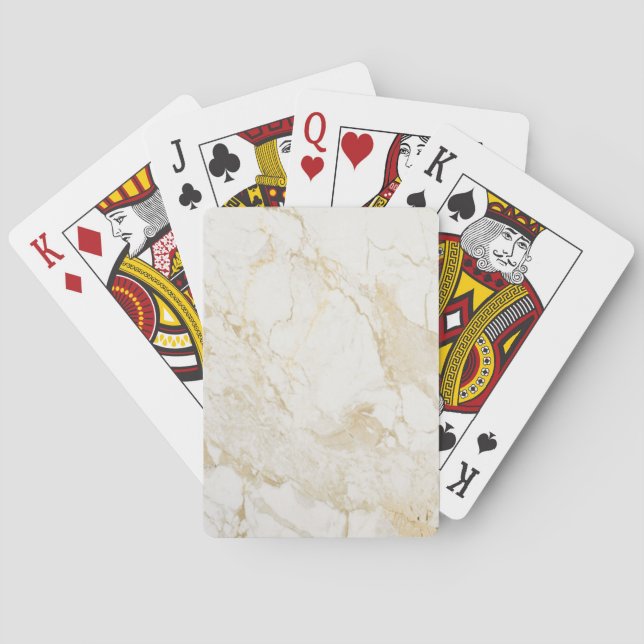 Jeu De Cartes Marbre crème (dos)