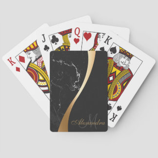 Jeu De Cartes Marbre noir