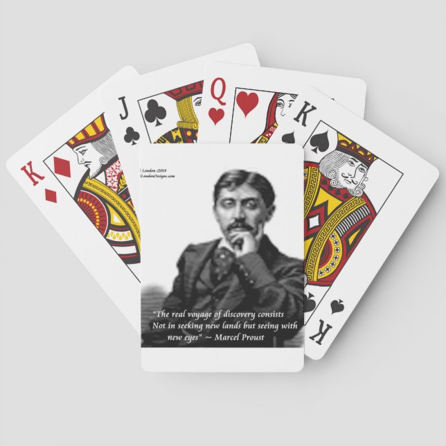 Jeu De Cartes Marcel Proust & Citation célèbre (dos)