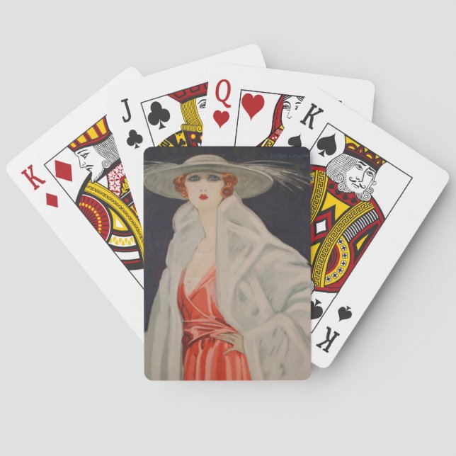Jeu De Cartes Marcello Dudovich Actrice Elena Maskowska (dos)