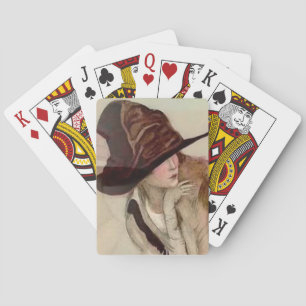Jeu De Cartes Marcello Dudovich Jeunes Filles aux Chapeaux Illus