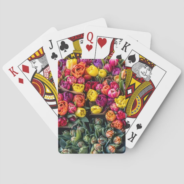 Jeu De Cartes Marché de Fleurs Fraîches – Floral Vibrant (dos)