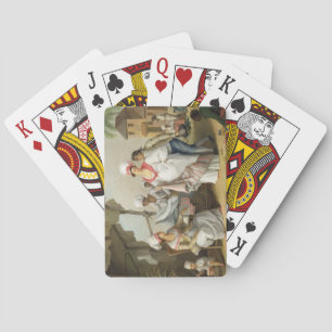 Jeu De Cartes Marché du lin, Roseau, Dominique, vers 1780 (h