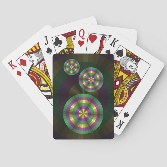 Jeu De Cartes Mardi Gras Illusion Classic Playing Cards (dos)