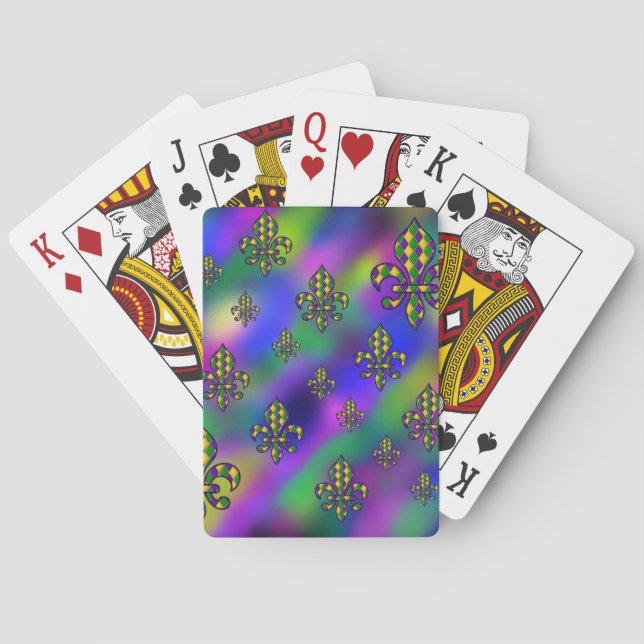 Jeu De Cartes Mardi Gras Motif (dos)