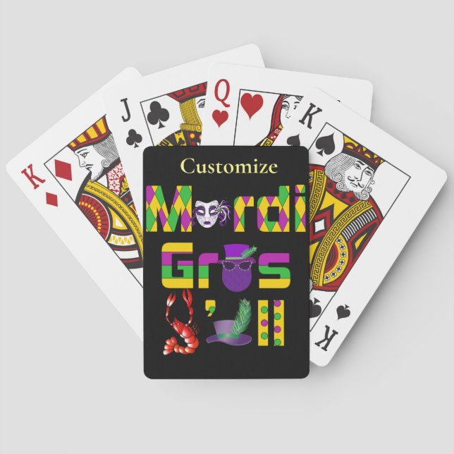 Jeu De Cartes Mardi Gras Y'all Thunder_Cove (dos)