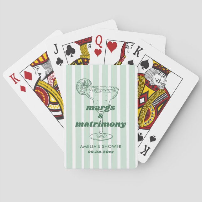 Jeu De Cartes Margs & Matrimony Rétro Enterrement de Vie de Jeun (dos)