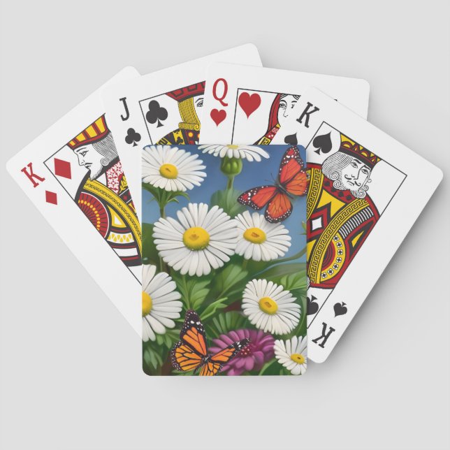 Jeu De Cartes Marguerite Et Papillons Artsy (dos)