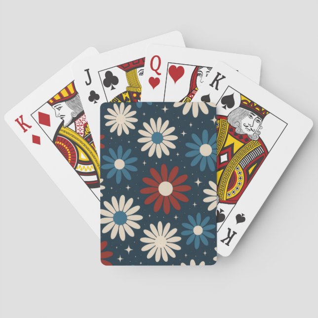 Jeu De Cartes Marguerites Américaines (dos)
