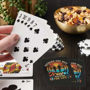 Jeu De Cartes Mari et Femme Partenaires de Voyage pour la Vie Pl