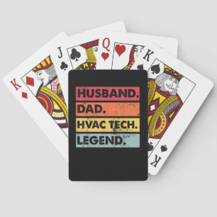 Jeu De Cartes Mari Papa HVAC Tech Legend Funny HVAC Technicien