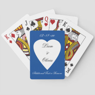 Jeu De Cartes Mariage bleu classique