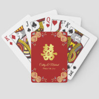 Mariage chinois rouge orange fleuri double bonheur