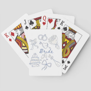 Jeu De Cartes Mariage de la mariée Engagement des couples Mari H