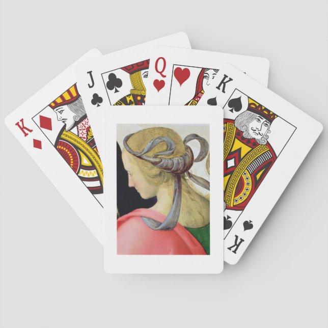 Jeu De Cartes Mariage de la Vierge, détail montrant l'une des (dos)