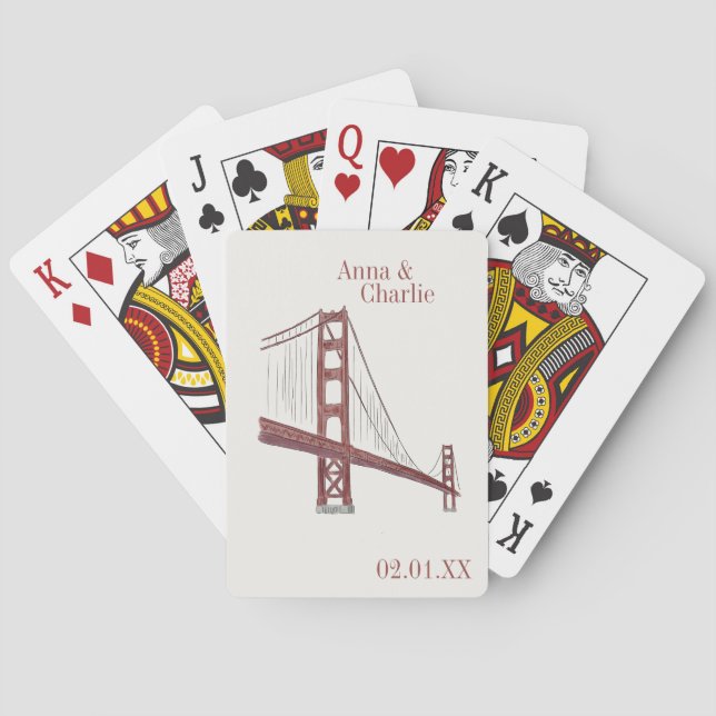 Jeu De Cartes Mariage de San Francisco (dos)