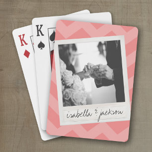 Jeu De Cartes Mariage Instagram Photo Retro frame Texte personna