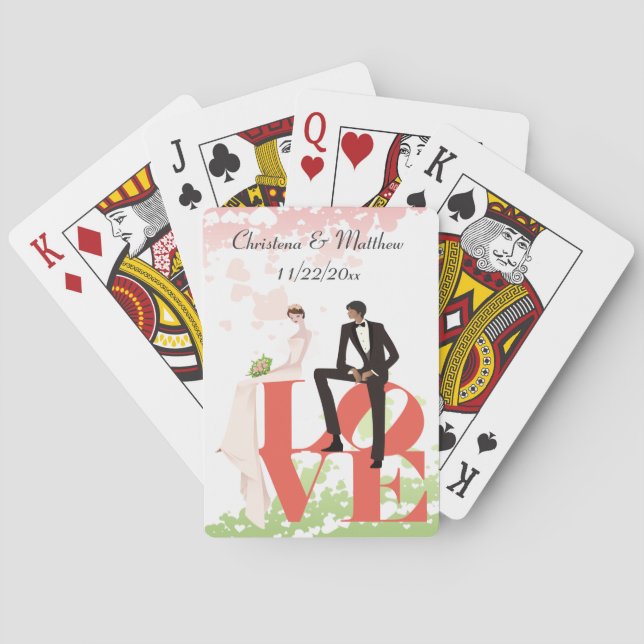 Jeu De Cartes Mariage Love Playing Cards (M2) (dos)