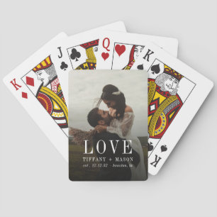 Jeu De Cartes Mariage minime d'amour photo Couples Modèle