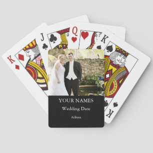 Jeu De Cartes Mariage personnalisé avec photo personnalisée