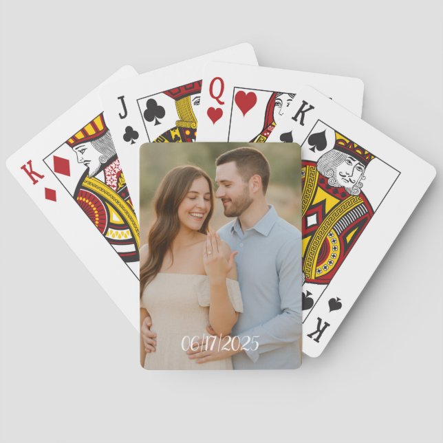 Jeu De Cartes Mariage personnalisé Favoriser la lecture des cart (dos)